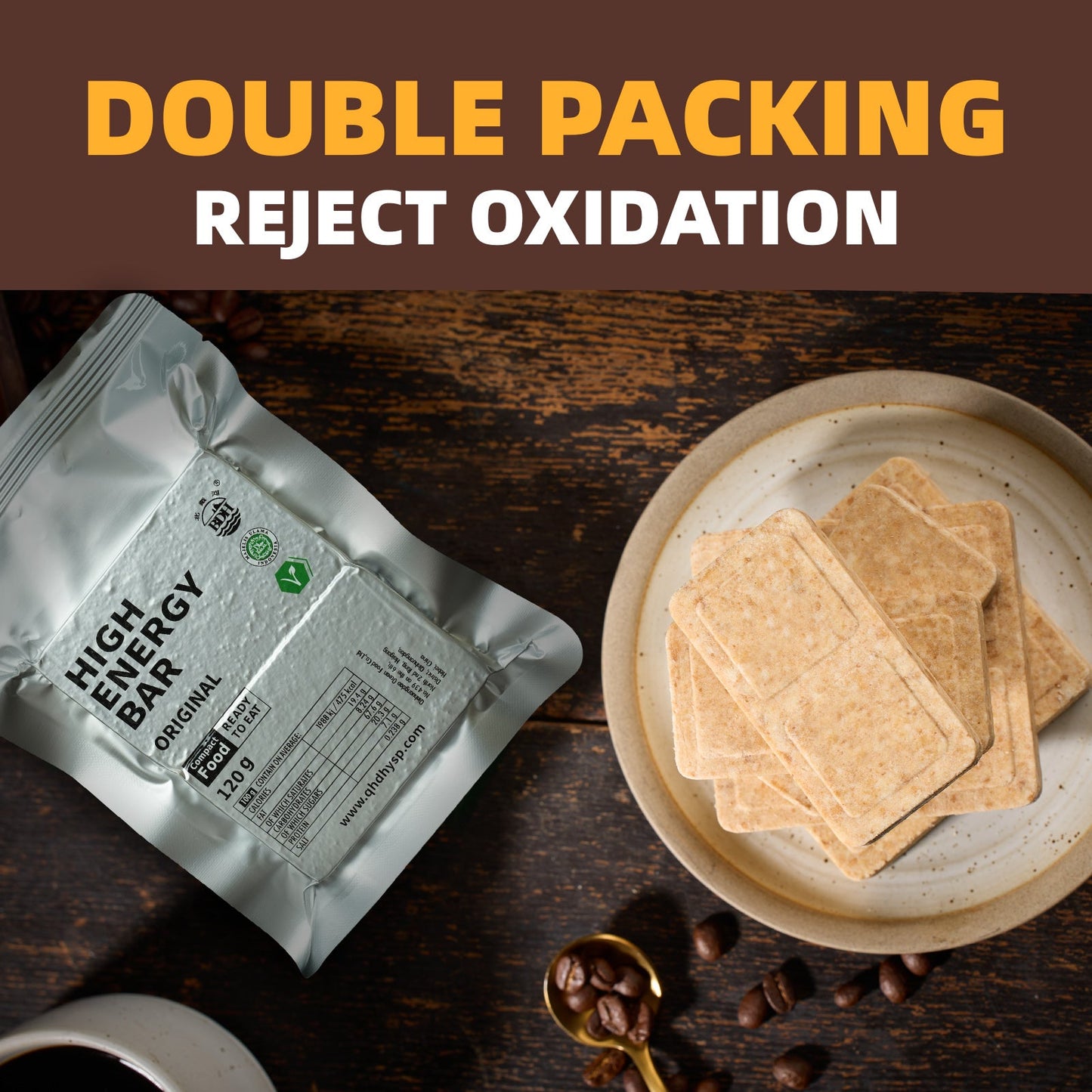 ORIGINAL High Energy Bar 120g x 12packs - Exp. Date 2045 - Original Flavor Salty & Sweet Taste