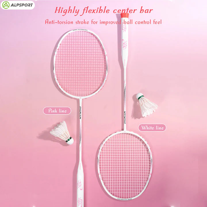 ALPSPORT CY 8U/G5 22-28Lbs Lightweight Carbon Fiber Badminton Racket (Single)
