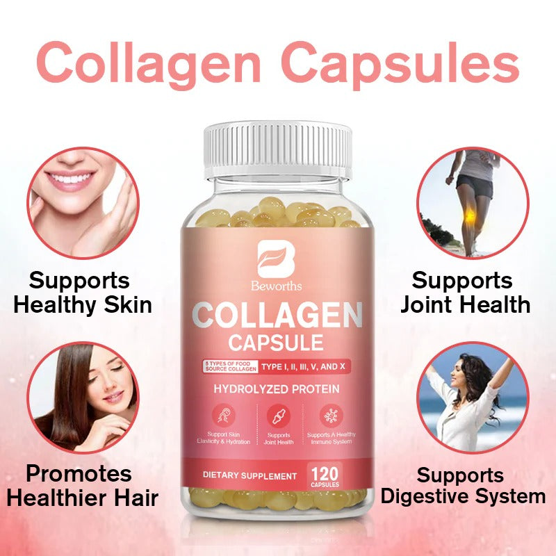 Beworths Collagen Capsule with Hydrolized Protein Supplement