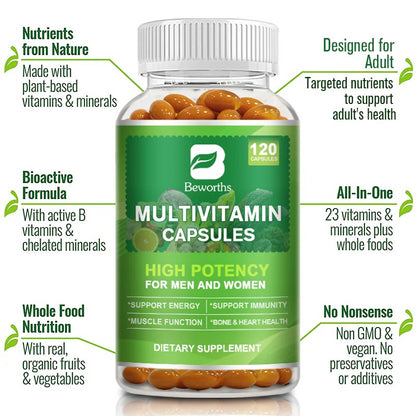 Beworths Multivitamin Capsules with Vitamins and Minerals