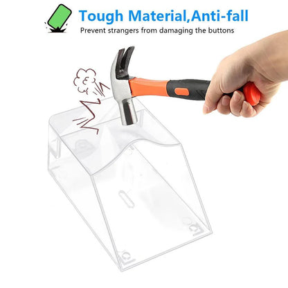 Waterproof Outdoor Transparent Cover for Home Door Wireless Doorbell - White