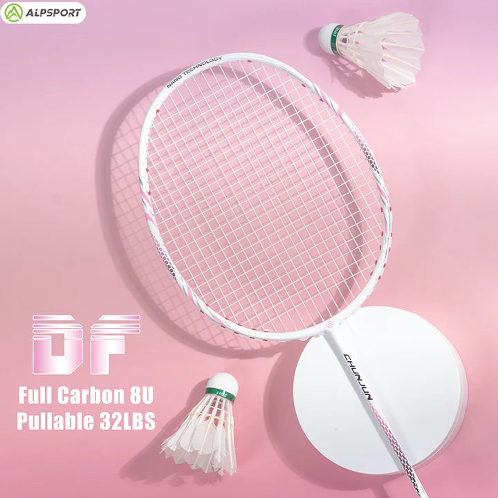 ALPSPORT CY 8U/G5 22-28Lbs Lightweight Carbon Fiber Badminton Racket (Single)