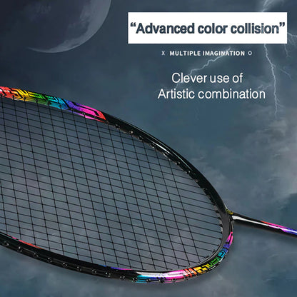ALPSPORT XC 4U/G4 32Lbs Carbon Fiber Badminton Racket- Blue (Single)