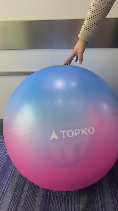 TOPKO 55/65/75cm Diameter Home Gym Use PVC Yoga Ball- BLUE