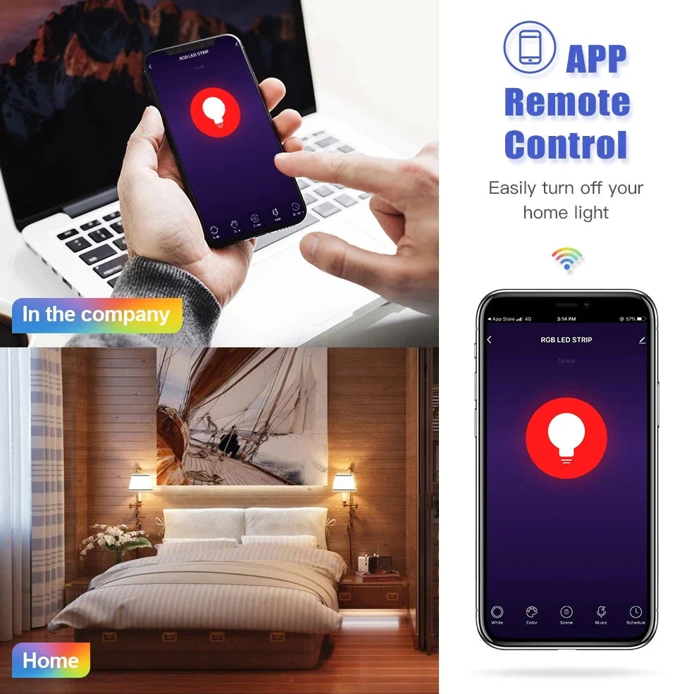 Tuya 10W E27 Wi-Fi Light Bulb Smart Life LED 850LM RGB Lamp App Work with Alexa Google Home Dimmable Timer 110v 220v