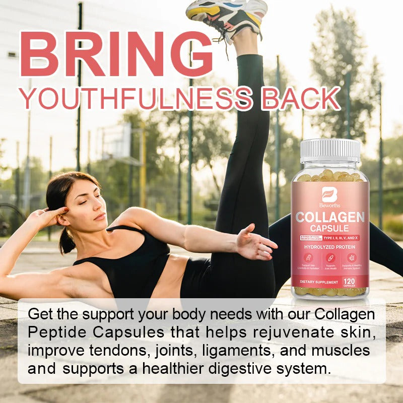 Beworths Collagen Capsule with Hydrolized Protein Supplement