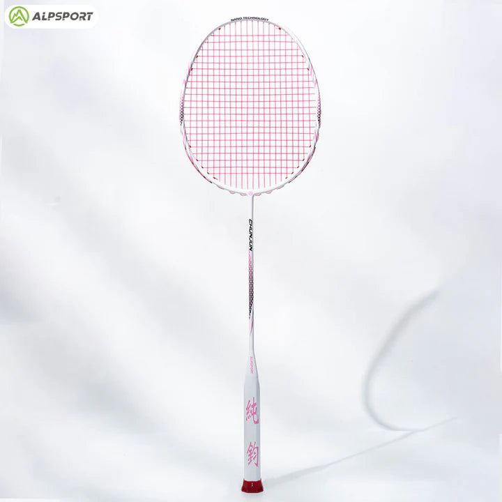 ALPSPORT CY 8U/G5 22-28Lbs Lightweight Carbon Fiber Badminton Racket (Single)