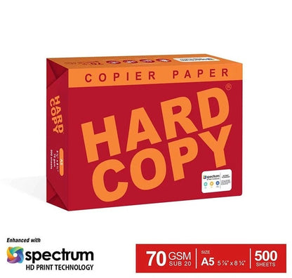 1 BOX HARD COPY Copier Paper SUB 20 70gsm - 5 REAMS