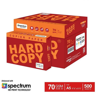 1 BOX HARD COPY Copier Paper SUB 20 70gsm - 5 REAMS