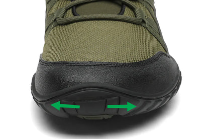 SAGUARO FORESTEP I - Barefoot Minimalist Hiking Shoes - BLACK