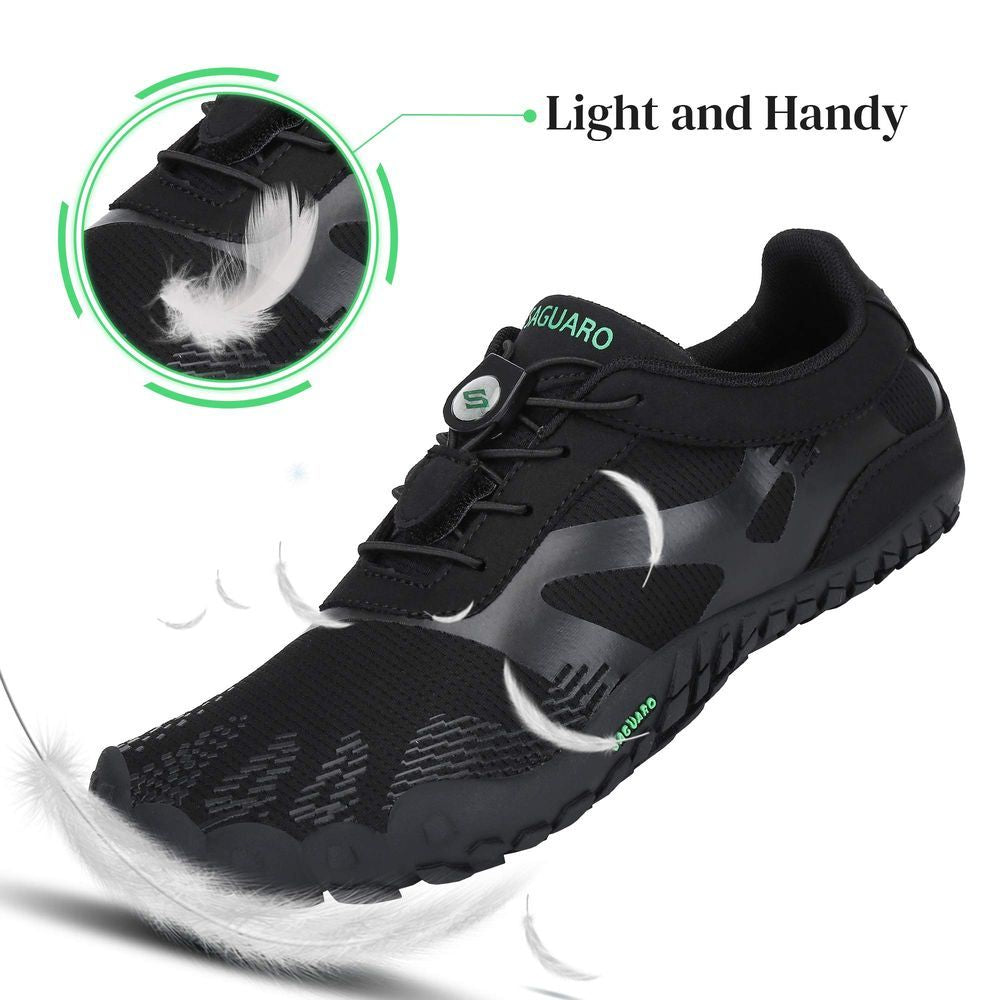 Saguaro Vitality III Minimalist Running Shoes (Barefoot) - BLACK