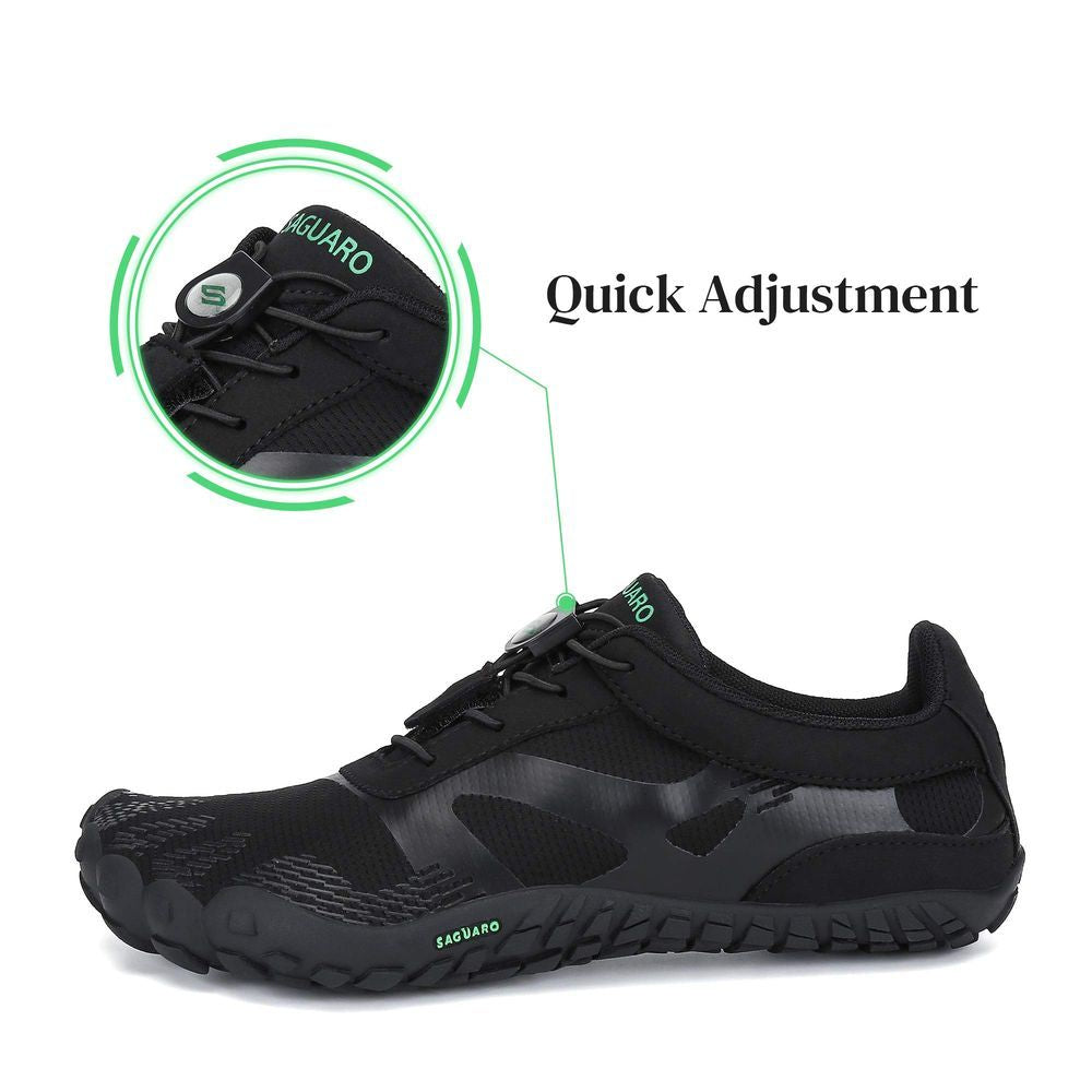 Saguaro Vitality III Minimalist Running Shoes (Barefoot) - BLACK