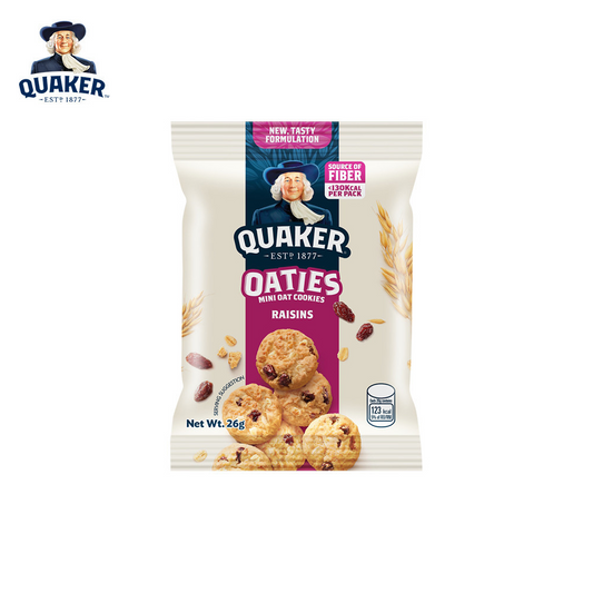 1 CASE - Quaker Oaties Mini Oats Cookie Raisins 28g x 40