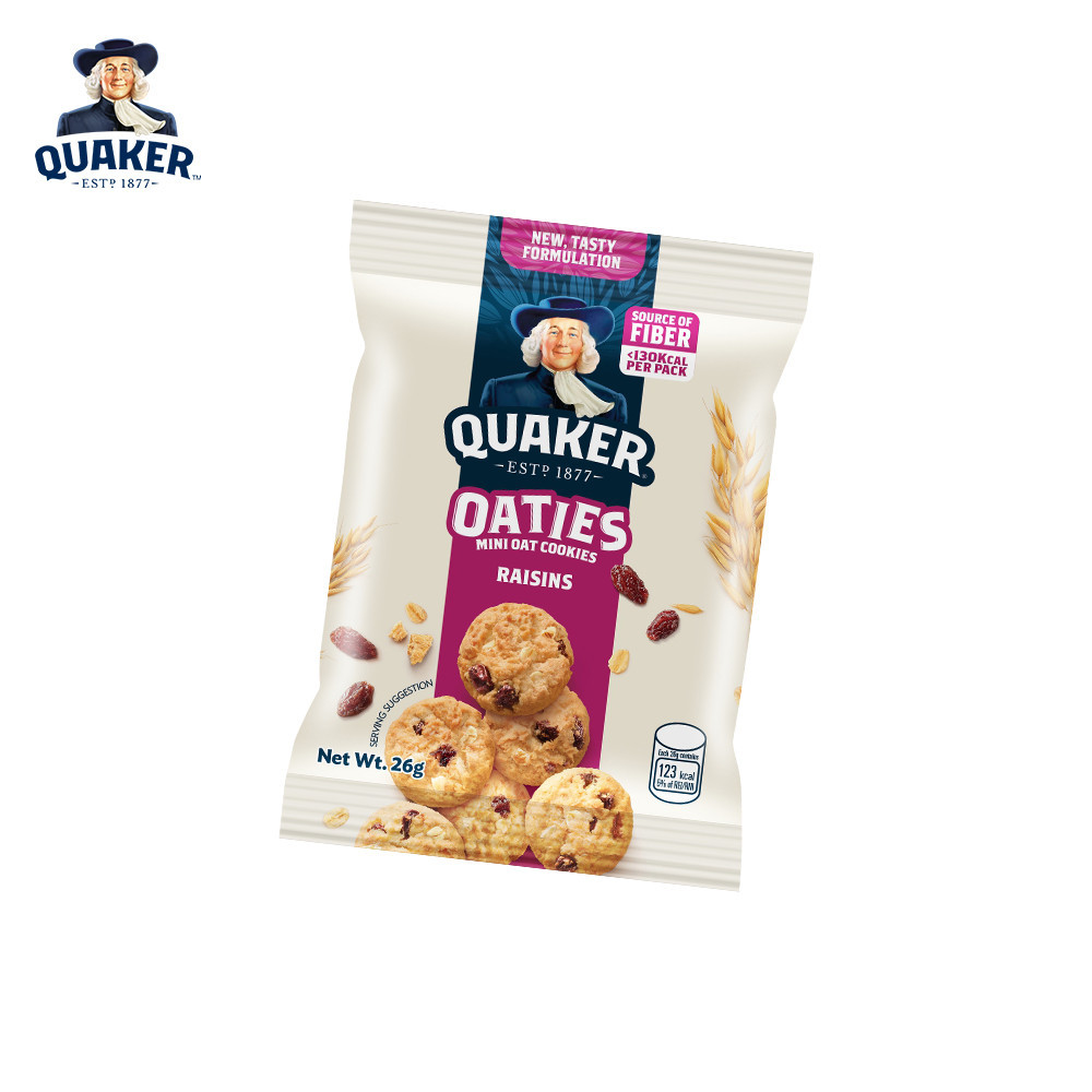 1 CASE - Quaker Oaties Mini Oats Cookie Raisins 28g x 40