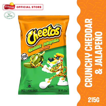 1 CASE - Cheetos Crunchy Cheddar Jalapeño Cheese Flavored Snack 215g x 10