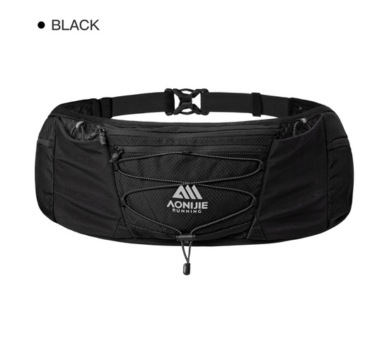 Aonijie W8120 Large Capacity SPORTS WAIST BAG - BLACK