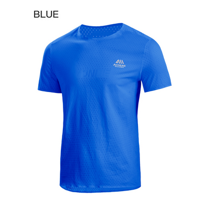 Aonijie FM5191 Quick-Drying RUNNING T-SHIRT for MEN Breathable Sports Top - BLUE XL