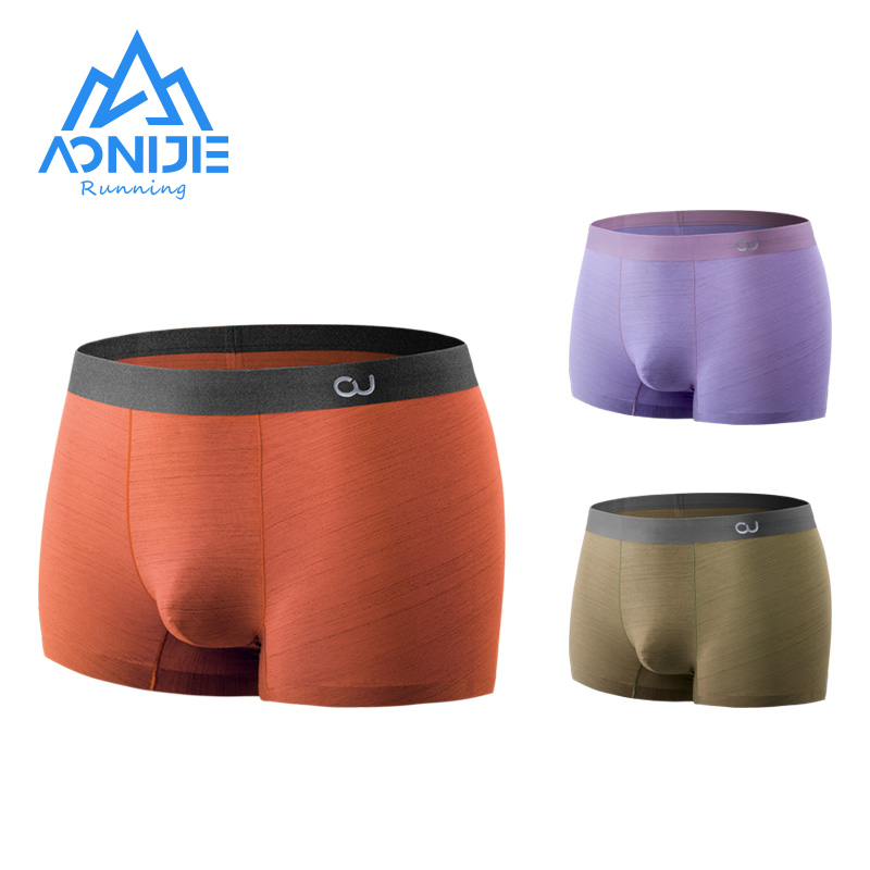 Aonijie E7007 Men Sports Briefs Underwear Mix Color 3PCS - XL