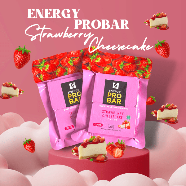 STRAWBERRY CHEESECAKE High Energy Bar 120g x 12pcs (1 Box) - Exp. Date 2043