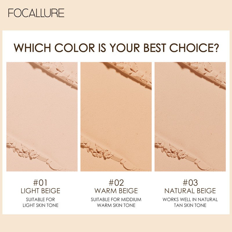 Focallure FA155 Covermax Two-way-cake Pressed Powder