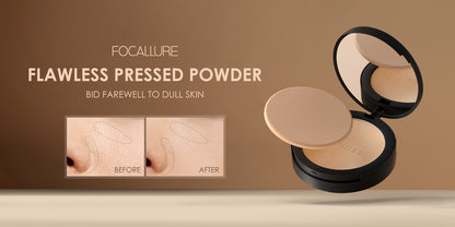 Focallure Waterproof Flawless Pressed Powder FA16 - create a longlasting base makeup