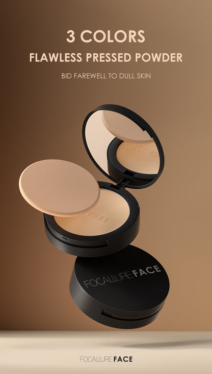 Focallure Waterproof Flawless Pressed Powder FA16 - create a longlasting base makeup