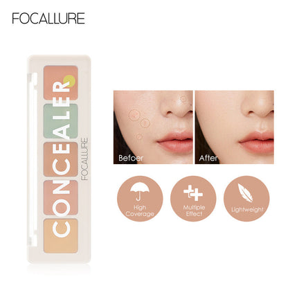 Focallure 5 Color Corrector Concealer Palette