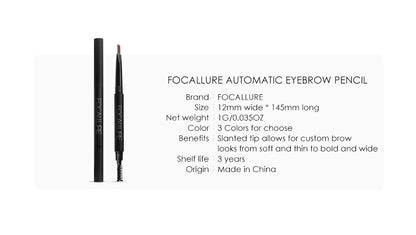 Focallure Automatic Eyebrow Pencil FA18 - Smudge proof, Fade proof and waterproof