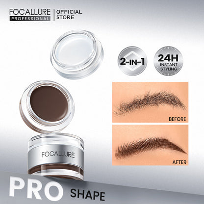 Focallure Multi Pro Duo Eyebrow Cream + Gel - Quick dry and Waterproof - FA23