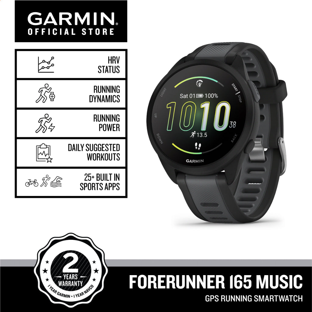 Garmin Forerunner 165 Music Running GPS Smartwatch