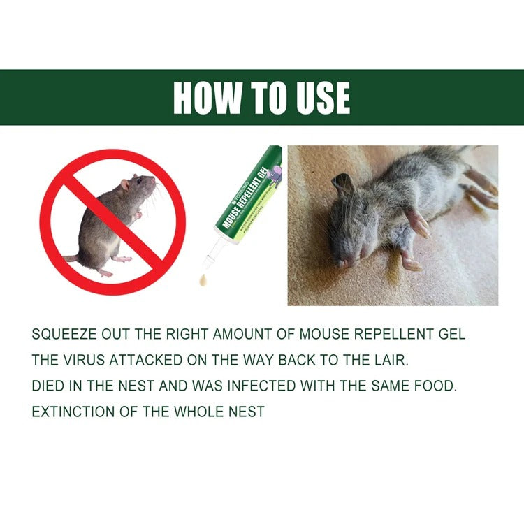 Yegbong MOUSE REPELLENT GEL 10g - deters rats, rodents, gophers and small mammals