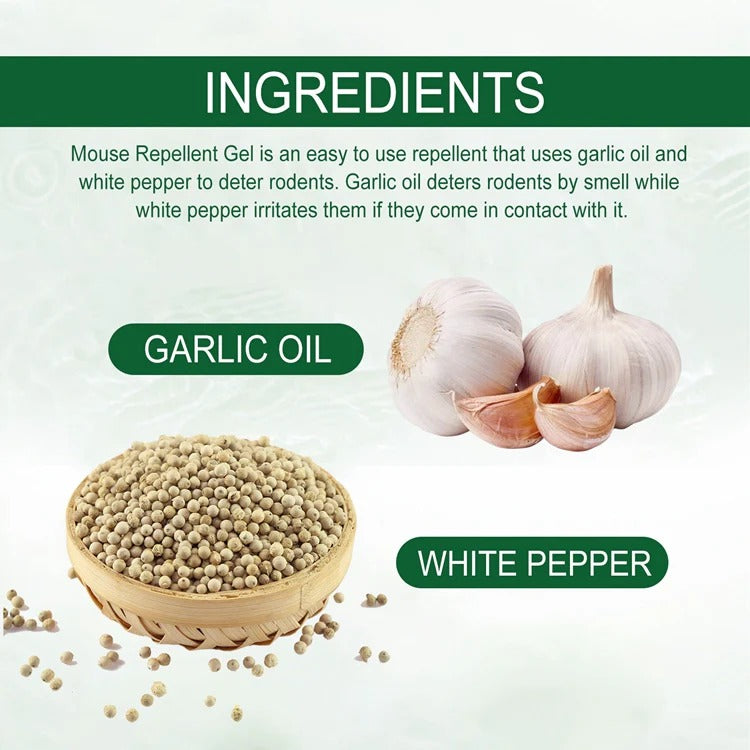 Yegbong MOUSE REPELLENT GEL 10g - deters rats, rodents, gophers and small mammals