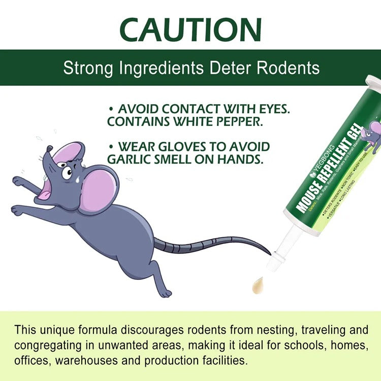 Yegbong MOUSE REPELLENT GEL 10g - deters rats, rodents, gophers and small mammals