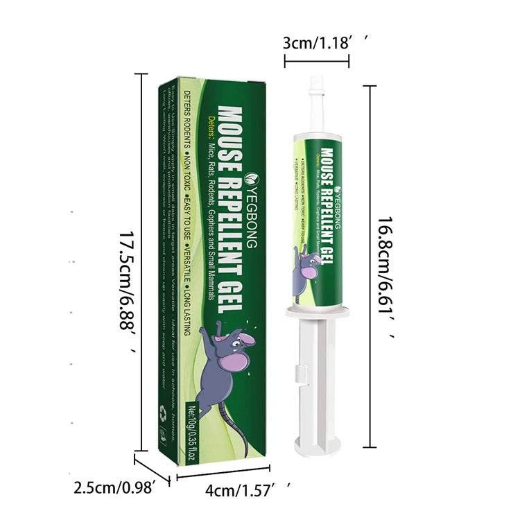 Yegbong MOUSE REPELLENT GEL 10g - deters rats, rodents, gophers and small mammals