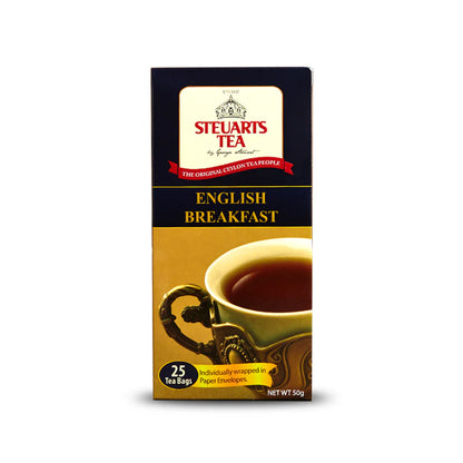 Steuarts Ceylon ENGLISH BREAKFAST 25 tea bags