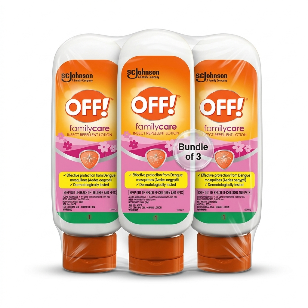 OFF! Familycare Insect Repellent Lotion - 100ml x 3pcs