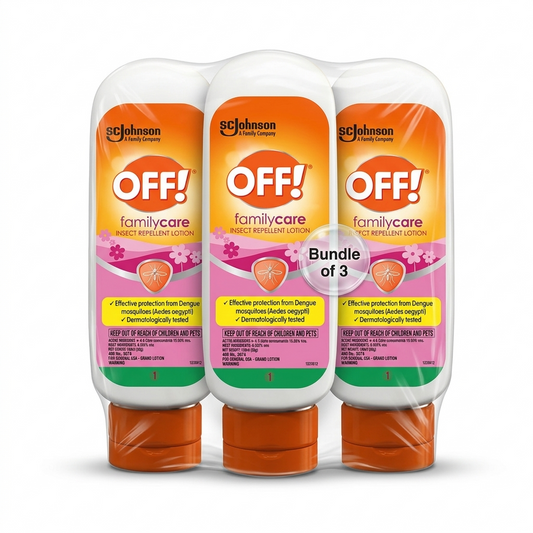 OFF! Familycare Insect Repellent Lotion - 100ml x 3pcs