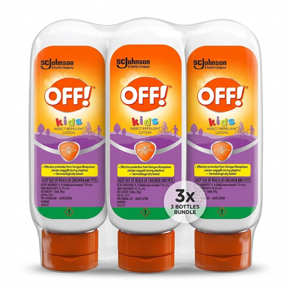 OFF! Insect Repellent Lotion for Kids- 100ml x 3 pcs