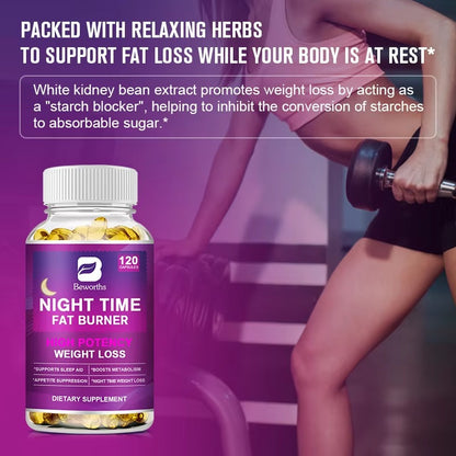 Beworths Night Time FAT BURNER Capsule for Dietary Supplement