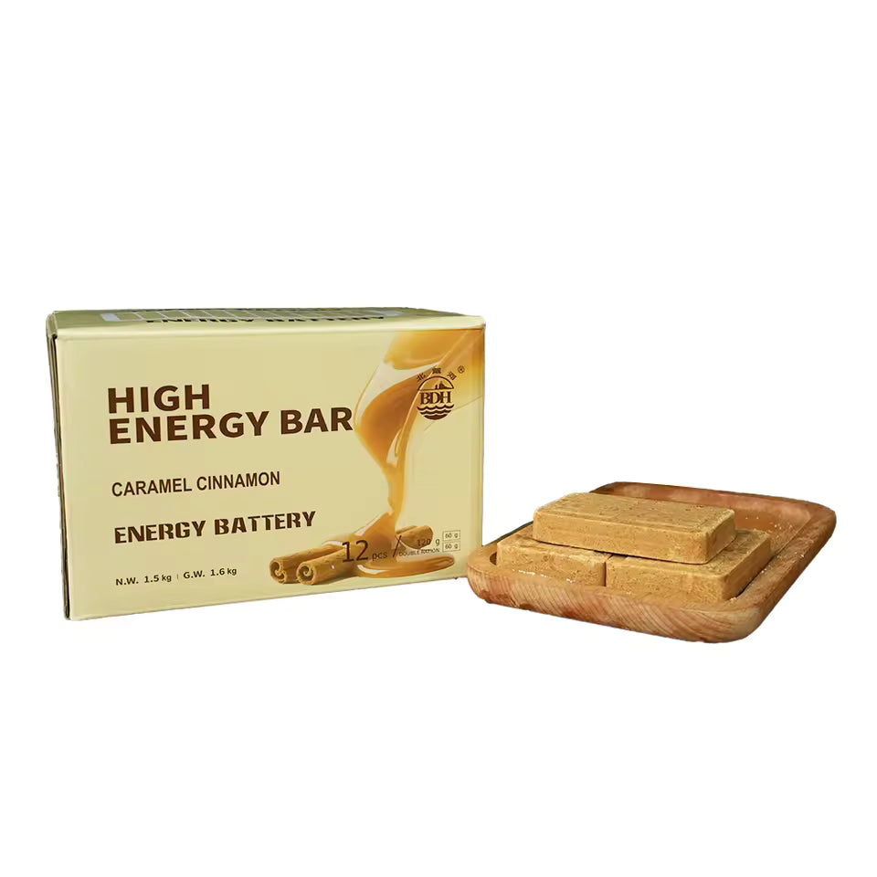 CARAMEL CINNAMON High Energy Bar 120g x 12pcs (1 Box) - Exp. Date 2045