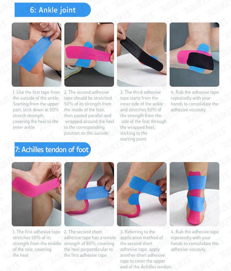 Aolikes 3520 Kinesiology Tape Muscle Patch Wraps