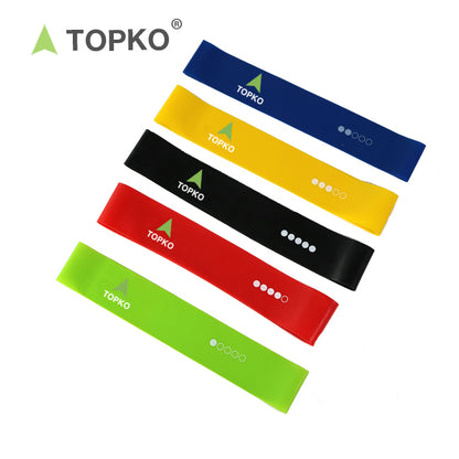 Topko TPE RESISTANCE BANDS Loop- 5pcs SET