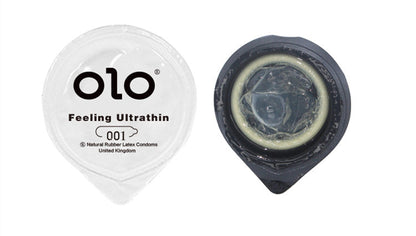 OLO 001 DELAY DRAGON CONDOM 10 PCS - round packaging