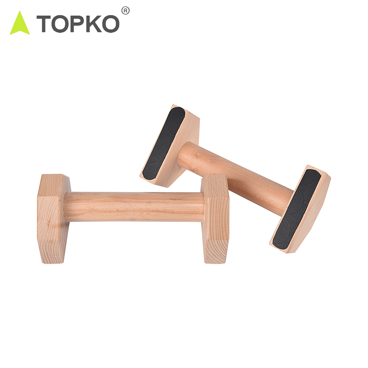 Topko Wooden Non-slip Push-up Bar