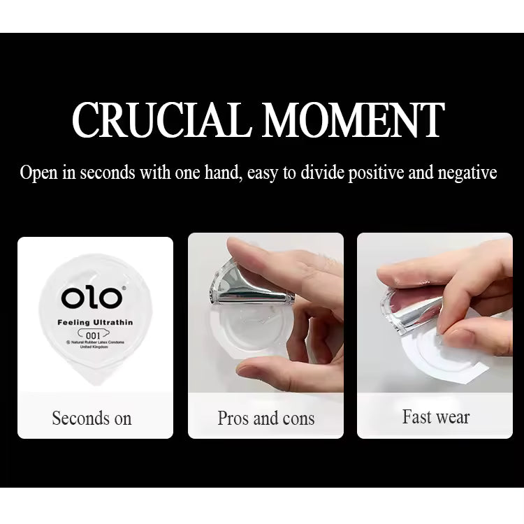 OLO 001 DELAY DRAGON CONDOM 10 PCS - round packaging