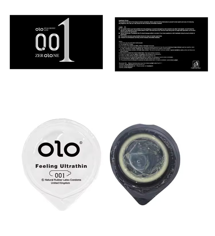 OLO 001 DELAY DRAGON CONDOM 10 PCS - round packaging