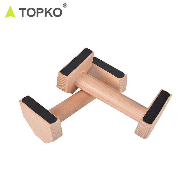 Topko Wooden Non-slip Push-up Bar