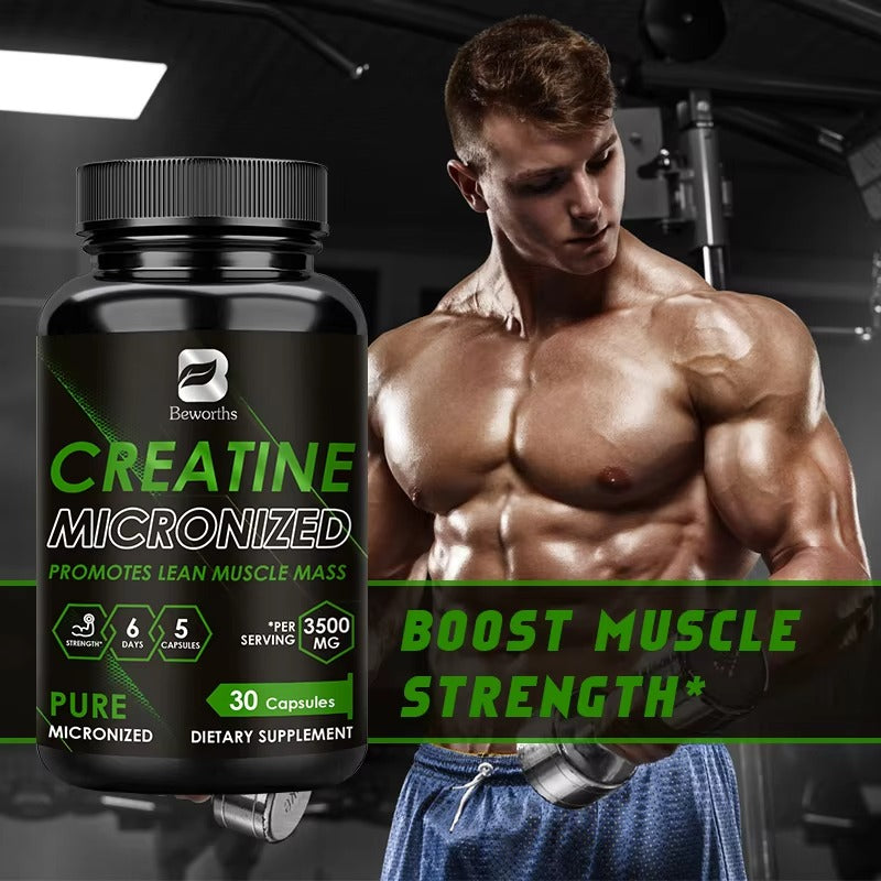 Beworths Creatine Monohydrate Capsules for Muscle Growth Supplement