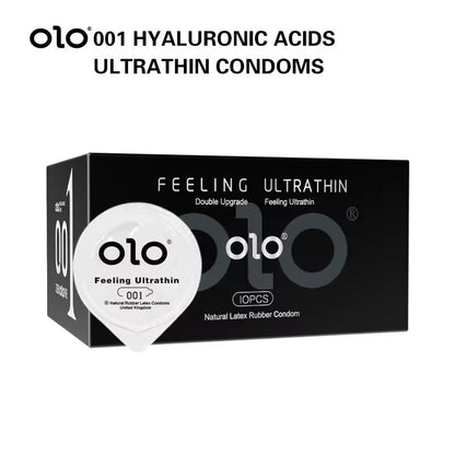 OLO 001 DELAY DRAGON CONDOM 10 PCS - round packaging