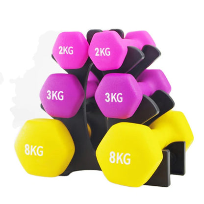 TOPKO Hex Neoprene Dumbbell Set- 1 pair